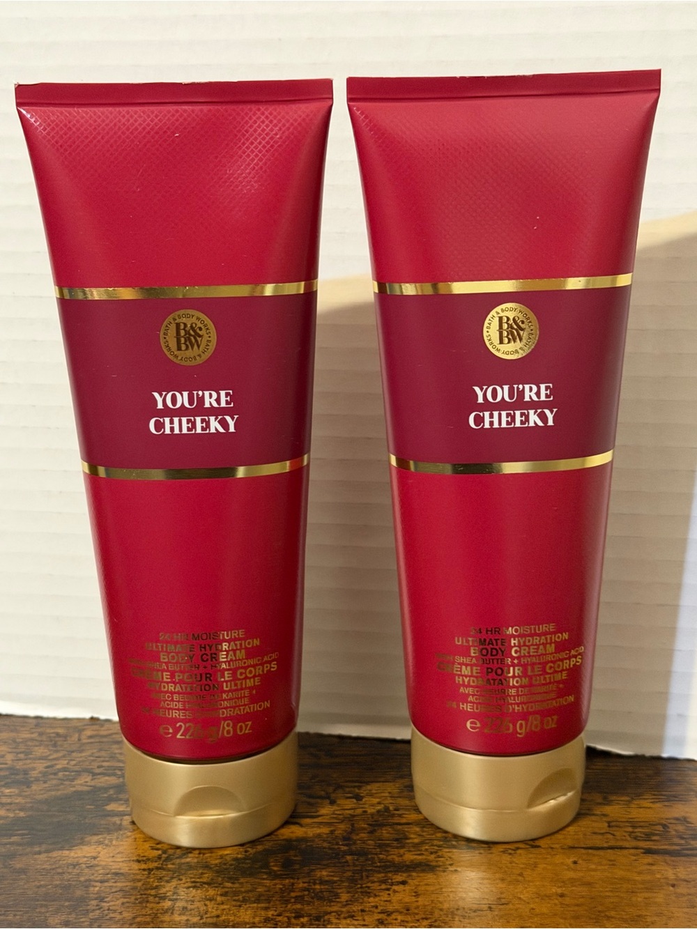 2 Bath & Body Works You're Cheeky Body Creams, New, Almond, Vanilla, Peppercorn